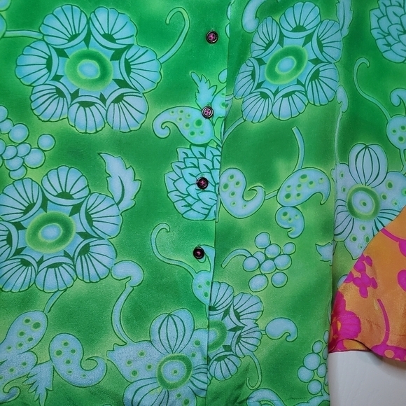 Anthropologie Silk Top Women’s Vanessa Virginia Fata Morgana Printed Size 2 - Picture 3 of 9